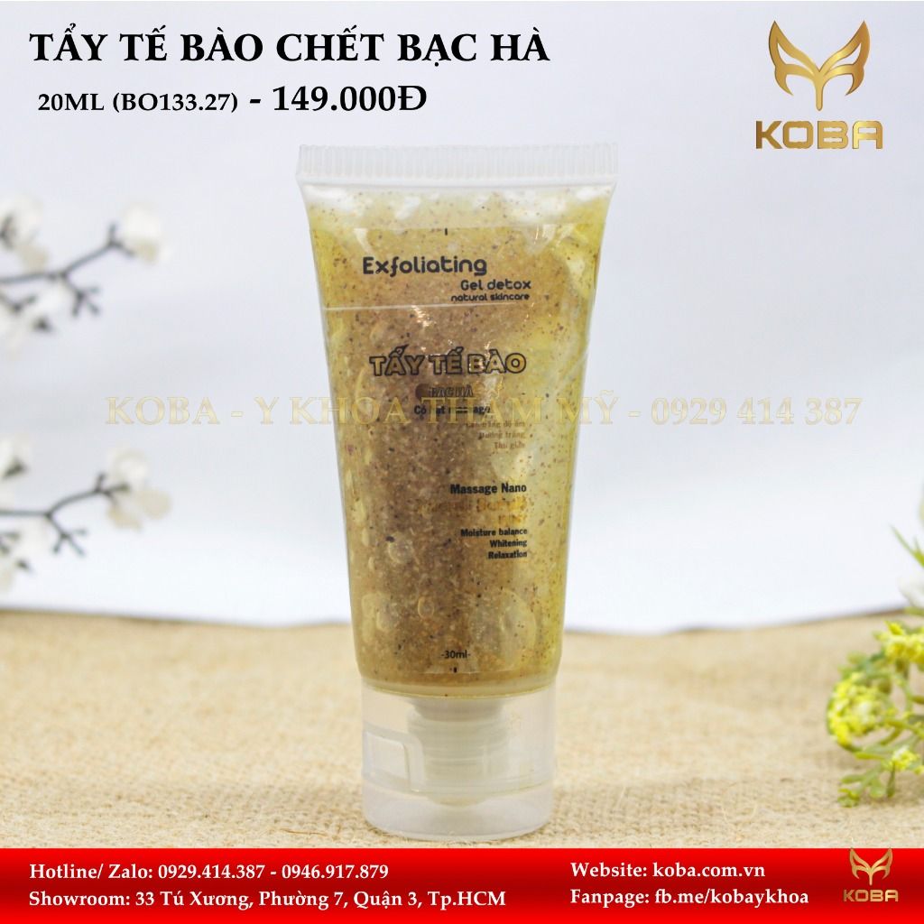 Kem tẩy tế bào Bạc hà - Cân bằng độ ấm, dưỡng trắng, thu giản