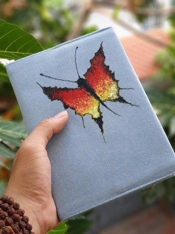 Sổ tay bọc vải - Bươm Bướm Lửa