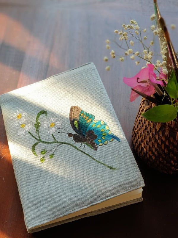 Sổ tay bọc vải - Bươm Bướm và Xuyến Chi