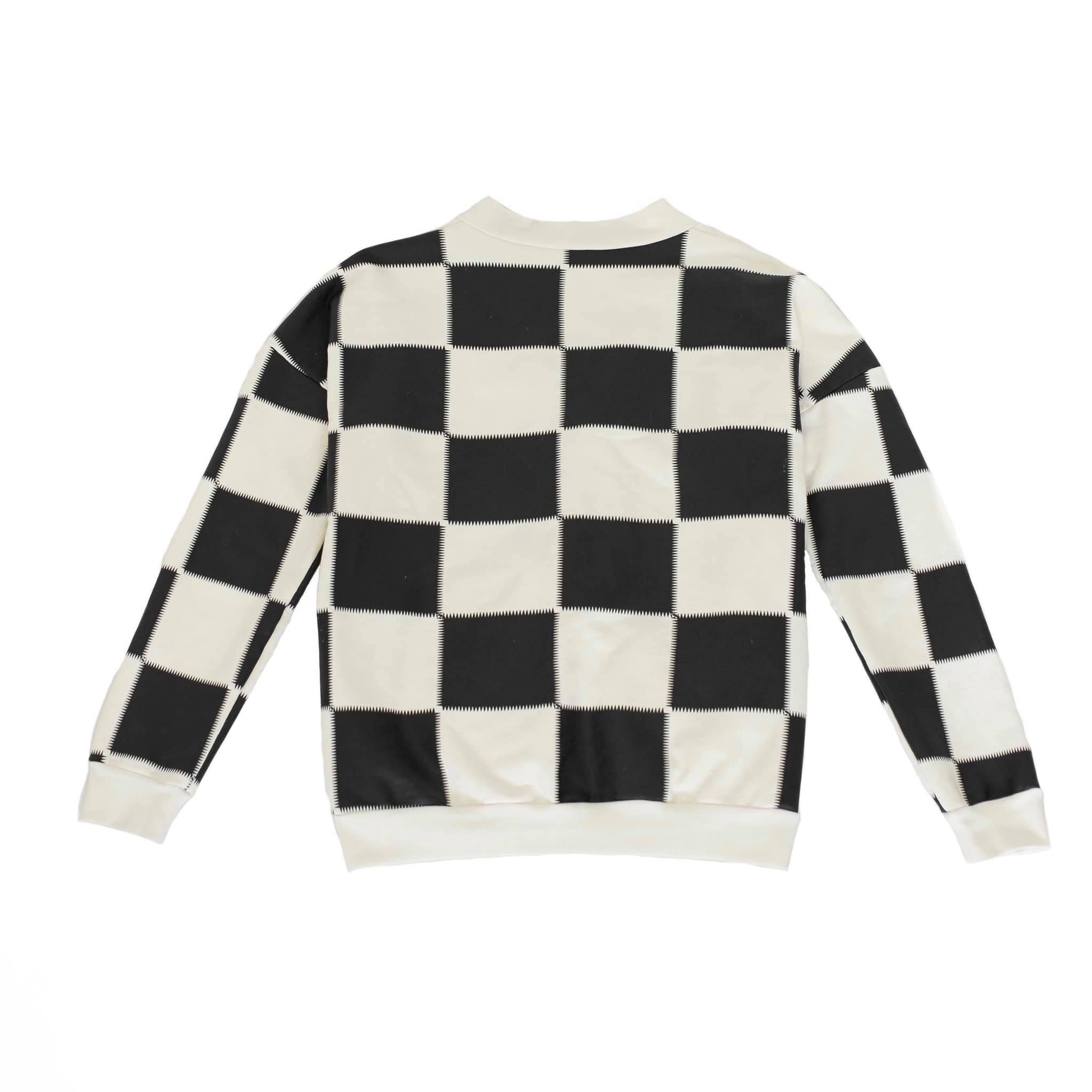 Checked Cardigan