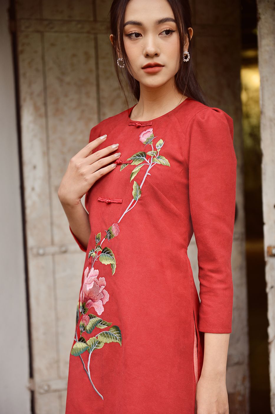 Áo Dài Hồng Nhung