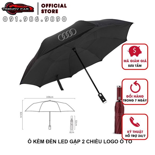 ô dù che mưa có đèn led