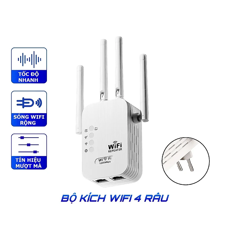 Bộ Kích Sóng Wifi Repeater 1200Mpbs