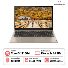 Laptop Lenovo Ideapad 3 (Core i3 1115G4/RAM 4GB/SSD 256GB/15.6