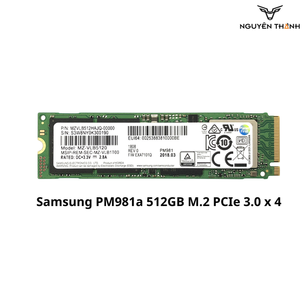 Ổ cứng SSD Samsung PM981a 512GB NVMe