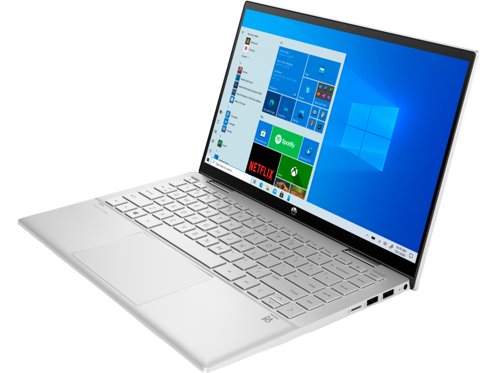 HP Pavilion  x360 convertible  Silver (2021) i3-1125G4, RAM 8G, SSD 256G, Màn 14 inch Full HD IPS,  cảm ứng xoay gập 360