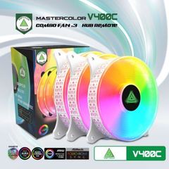 Bộ KIT 3 Fan VSPTECH V400C Led ARGB( White)