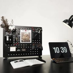 Bảng treo đồ Pegboard HyperWork PG-02 Black ( Kẹp Bàn)