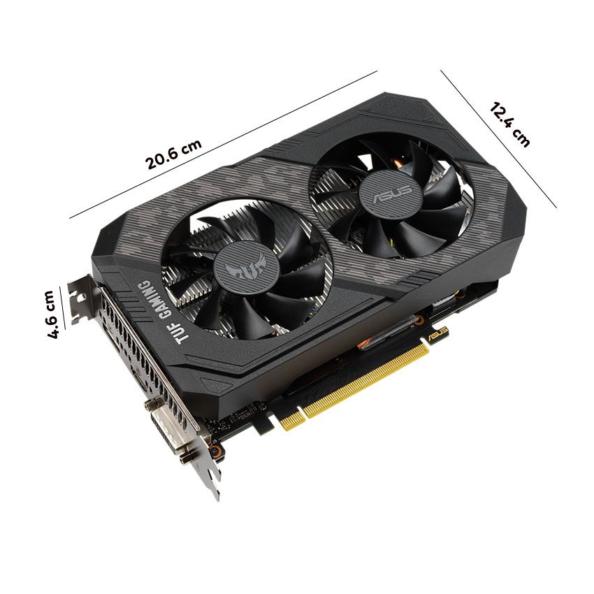 Card màn hình ASUS TUF GTX 1660 Super-O6G GAMING (6GB GDDR6, 192-bit, DVI+HDMI+DP, 1x8-pin)