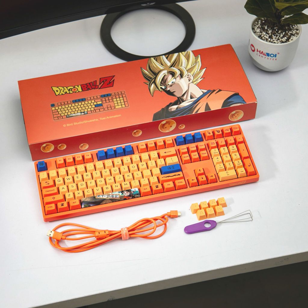 Bàn phím cơ Akko 3108 Dragon Ball Z Goku Akko Blue switch