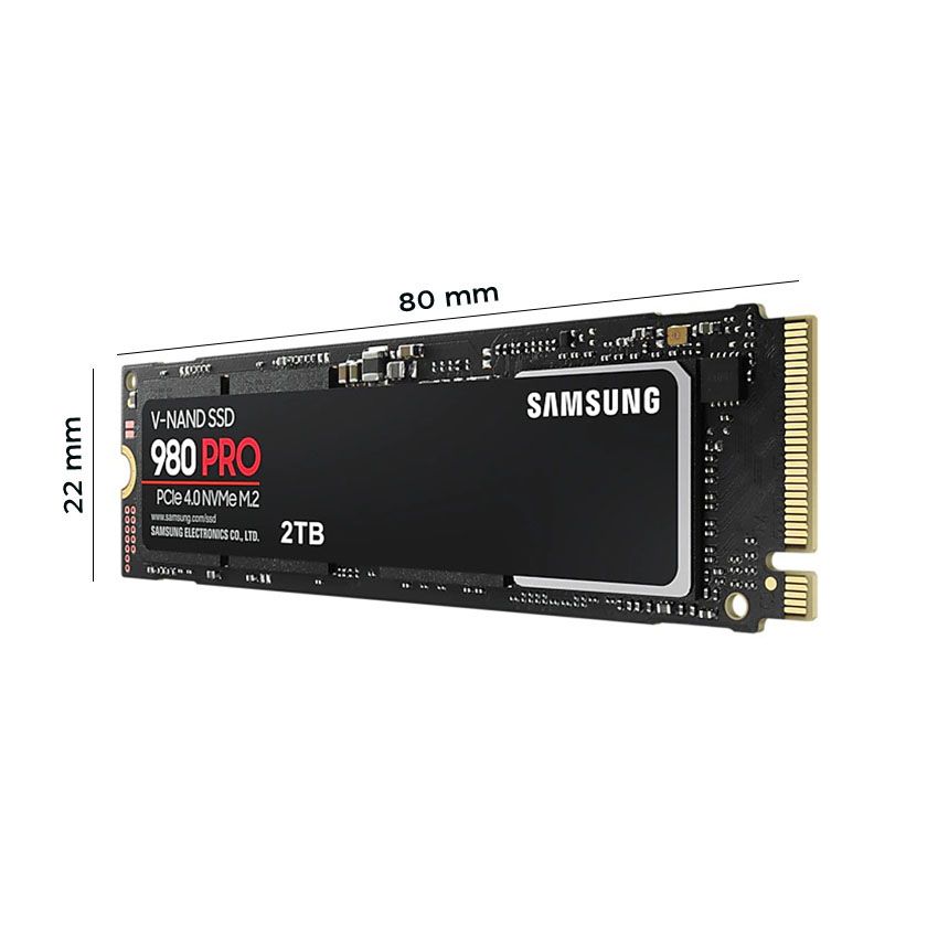 Ổ cứng SSD Samsung 980 PRO 1TB PCIe NVMe 4.0x4 (Đọc 7000MB/s - Ghi 5000MB/s)