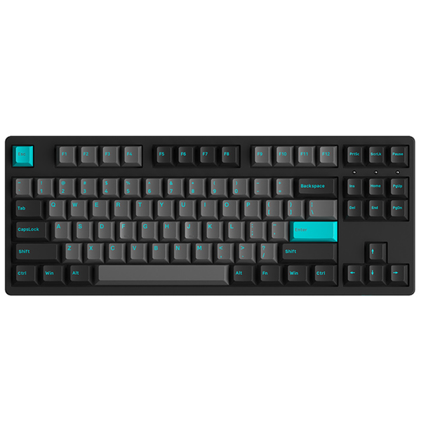 Bàn phím cơ AKKO 3087 Plus Black & Cyan Akko CS Wine Red switch