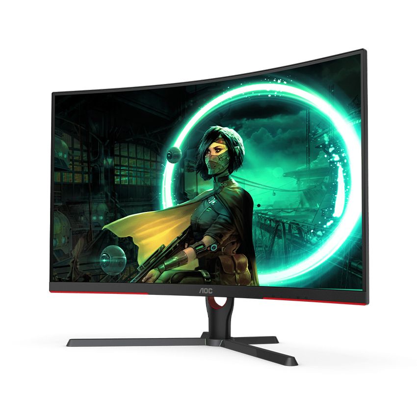 Màn hình game AOC C32G3E/74 (31.5 inch/FHD/VA/165Hz/1ms/250 nits/HDMI+DP+Audio/Cong)