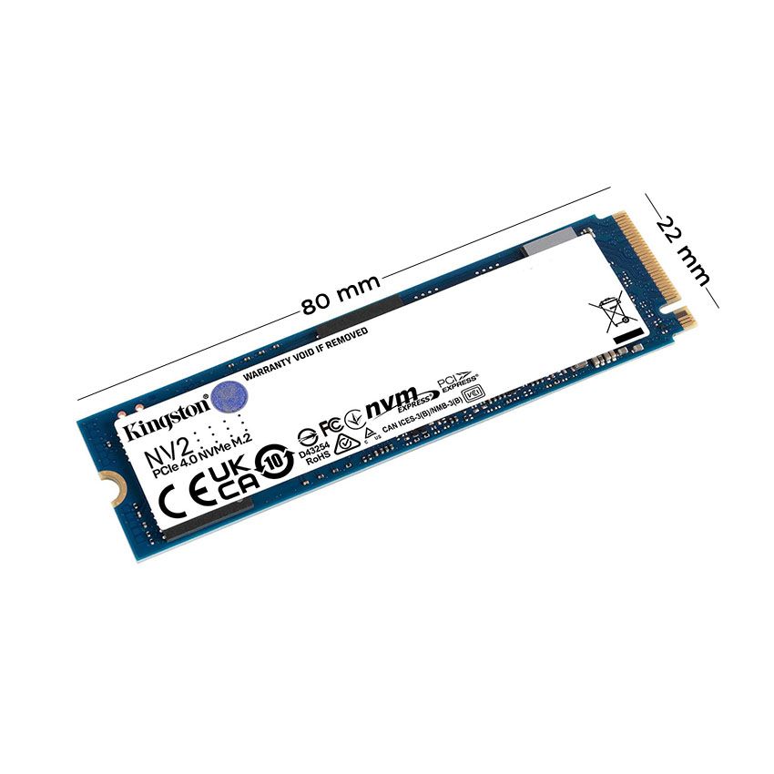 Ổ cứng SSD Kingston SNV2S 250GB NVMe M.2 2280 PCIe Gen 4x4 (Đọc 3000MB/s - Ghi 1300MB/s)