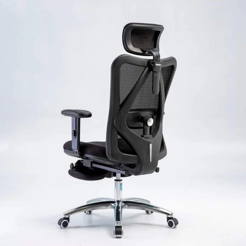 Ghế công thái học Ergonomic SIHOO M18B Black (có kê chân)