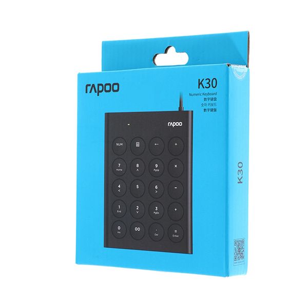 BÀN PHÍM SỐ RAPOO K30 BLACK