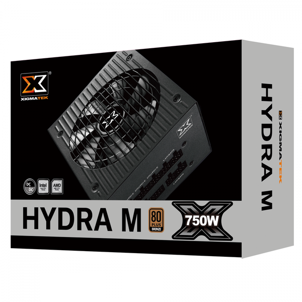 PSU XIGMATEK HYDRA M 750W (EN44221) - 80PLUS BRONZE, 100% CÁP RỜI - DẠNG DẸT