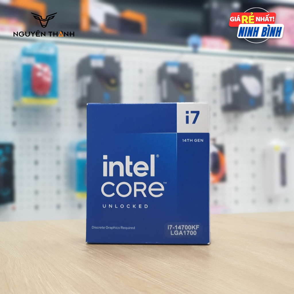 CPU Intel Core I7 14700KF (Up 5.60 GHz, 20 Nhân 28 Luồng, 33MB Cache, Raptor Lake Refresh)