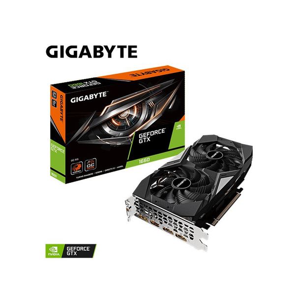 Card màn hình GIGABYTE GTX 1660 OC-6G (6GB GDDR6, 192-bit, HDMI+DP, 1x8-pin)