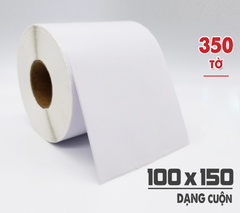 Giấy In Nhiệt 100x150 Khổ A6 Cuộn 350t