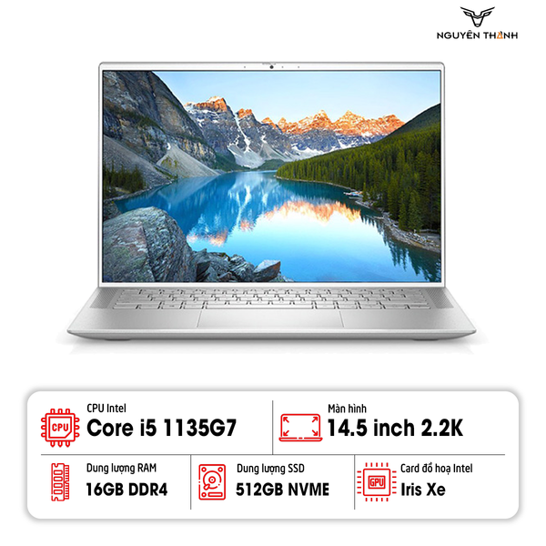 Laptop Dell Inspiron 7400 (I5-1135G7/ 16GB/ 512GB SSD/ 14.5″ QHD/ Win11/Silver)