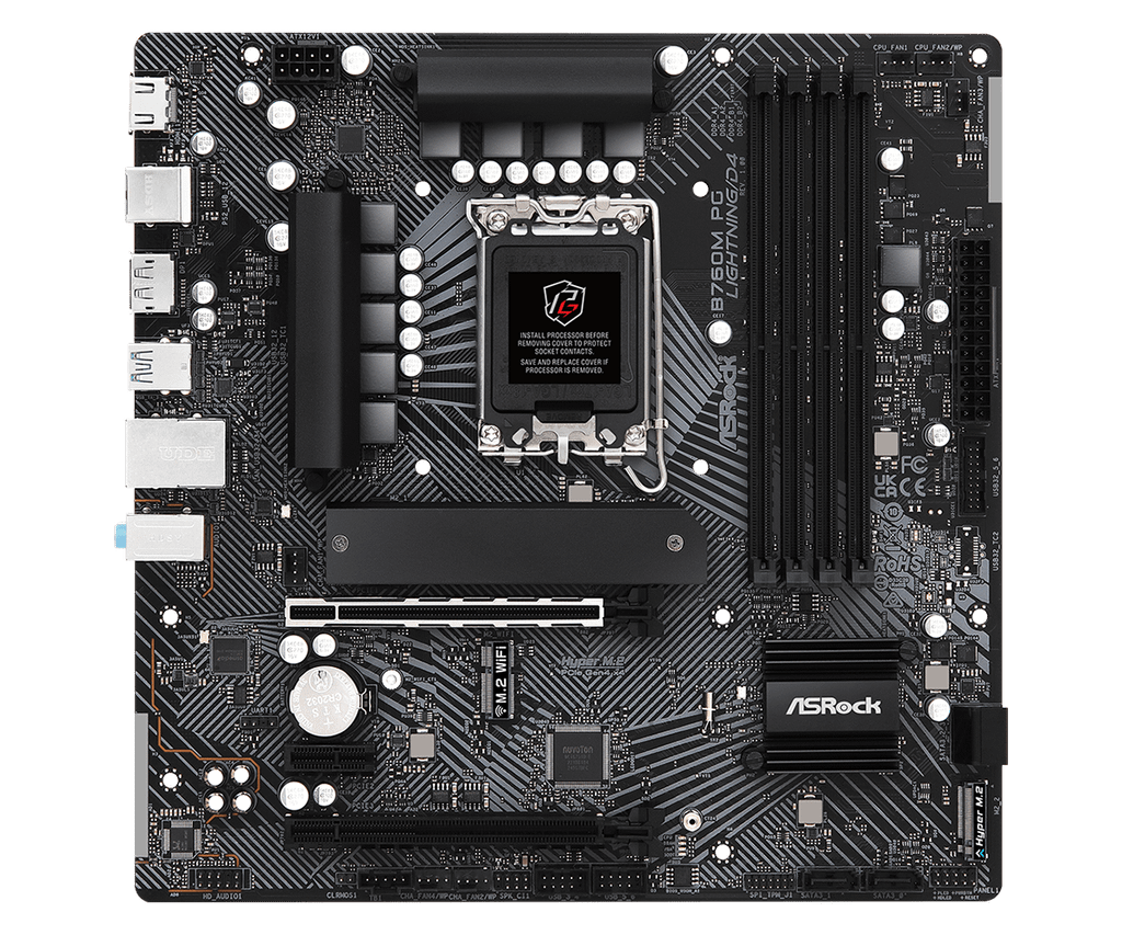 Mainboard ASRock B760M PG Lightning | Intel B760, Socket 1700, Micro ATX, 4 khe DDR4