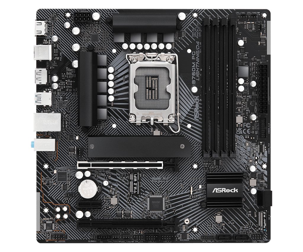 Mainboard ASRock B760M PG Lightning | Intel B760, Socket 1700, Micro ATX, 4 khe DDR4