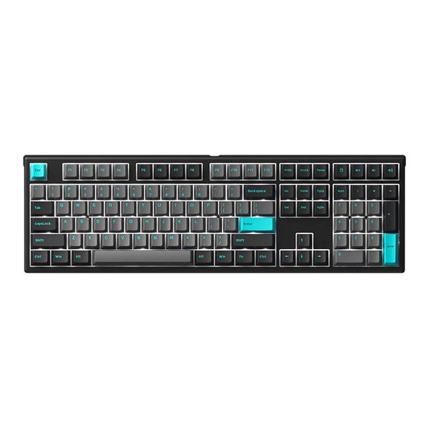 Bàn phím cơ MonsGeek MG108 Black & Cyan (White LED / AKKO cs switch)