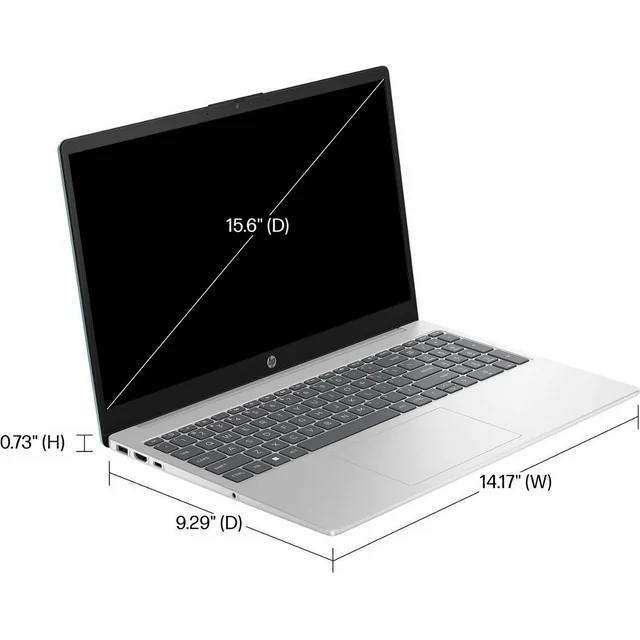 [New 100%] Laptop HP 15-fc0093dx (Ryzen 5-7520U | 16GB | 256GB| 15.6'' FHD | Bạc)