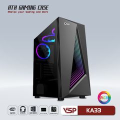 CASE VSP GAMING KA33 - White/Black