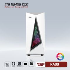 CASE VSP GAMING KA33 - White/Black