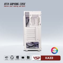 CASE VSP GAMING KA33 - White/Black