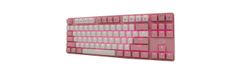 Bàn Phím cơ Dareu EK87 Pink White (USB/Pink LED/Blue switch)