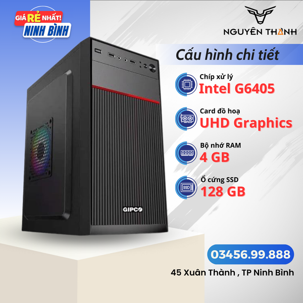 Máy tính văn phòng G6405 RAM 4GB SSD 128GB