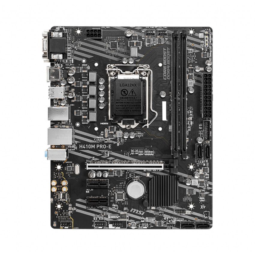 Mainboard MSI H410M PRO-E (Intel H410, Socket 1200, m-ATX, 2 khe Ram DDR4)