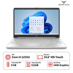 Laptop HP 15-Dy5033dx (Core i3 - 1215U | RAM 8GB | SSD 512GB | 15.6