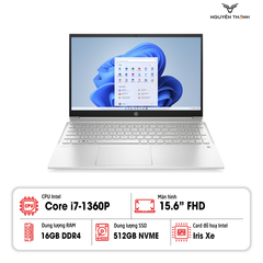 Laptop HP Pavilion 15-eg3xxx (Core i7-1360P | 16GB | 512GB | 15.6'' FHD | Bạc)