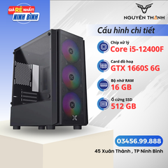 Máy tính Gaming - Đồ hoạ i5 12400F | RAM 16GB | VGA GTX 1660 Super 6GB | SSD 512GB