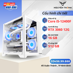 Máy tính Gaming - Đồ hoạ i5 12400F | RAM 16GB | VGA RTX 3060 12GB | SSD 512GB