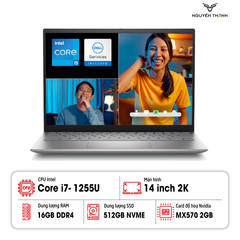 Laptop Dell Inspiron 14 5420 (Core i7-1255U | 16GB | 512GB | MX570 2GB | 14 inch QHD | Win 11 | Bạc)