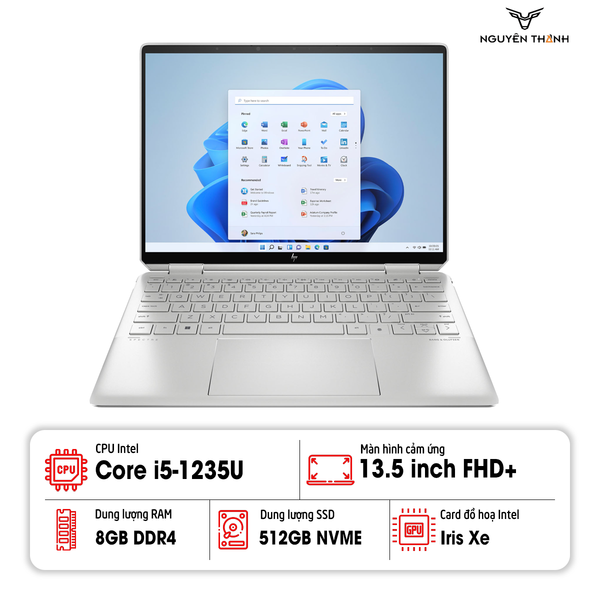 Laptop HP Spectre x360 2-in-1 (Core i5-1235U/ Ram 8GB/ SSD 512GB/ 13.5