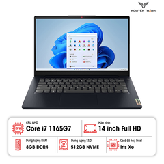 Laptop Lenovo Ideapad 3 14ITL16 (Core I7- 1165G7/ Ram 8GB/ SSD 512GB/ 14