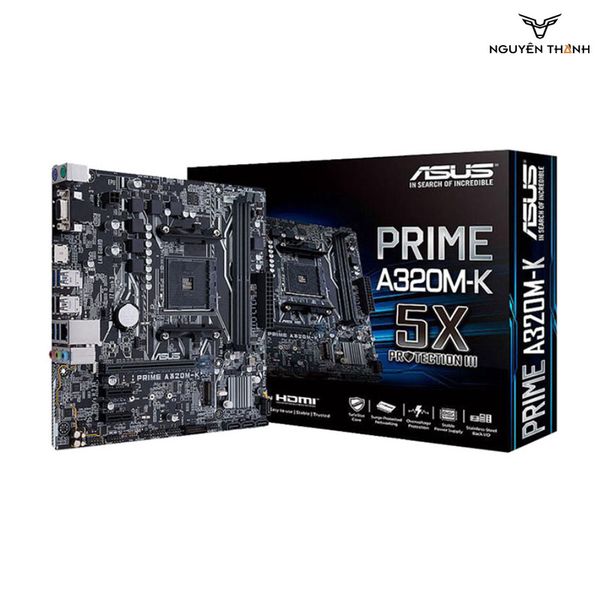 Mainboard ASUS PRIME A320M-K (AMD A320, Socket AM4, ATX, 2 khe RAM DDR4)