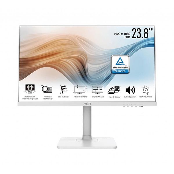 Màn hình MSI MD241PW Modern (23.8 inch/FHD/IPS/75Hz/5ms/250nits/HDMI+USBC/Loa/Trắng)