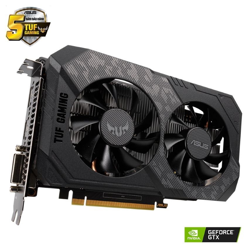 Card màn hình Asus TUF GTX 1650-4GD6-P-GAMING (4GB GDDR6, 128-bit, DVI+HDMI+DP)