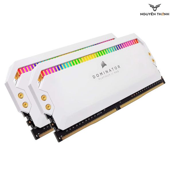 RAM CORSAIR DOMINATOR PLATINUM RGB 16GB (2X8GB) 3200MHZ C16 WHITE