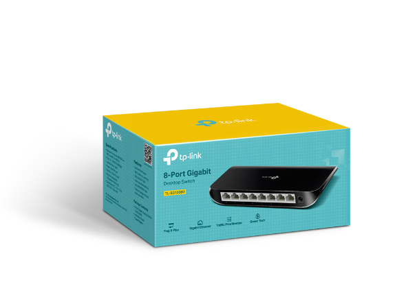 Switch TP-Link TL-SG1008D Gigabit (1000Mbps) 8 Cổng  Vỏ Nhựa