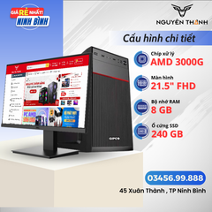 Bộ máy tính văn phòng AMD 3000G Màn hình 21.5