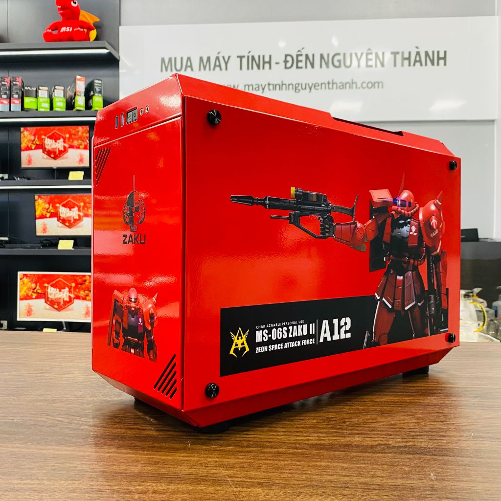 Vỏ case XIGMATEK X3 ZAKU- PREMIUM GAMING M-ATX ĐỎ