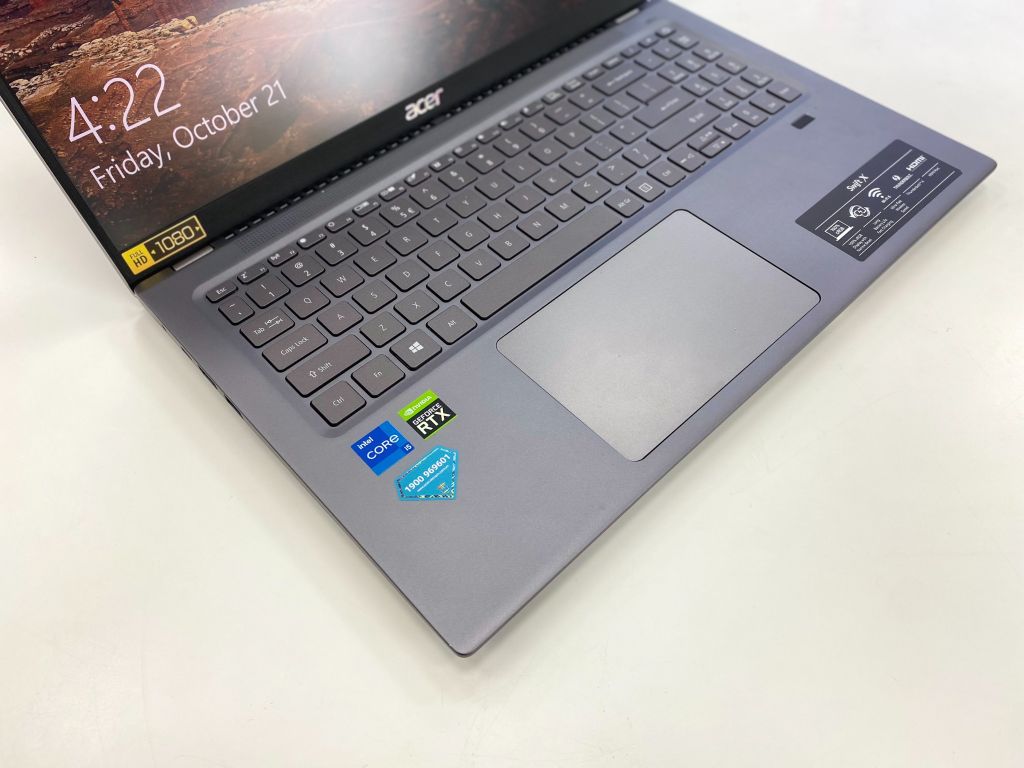 Laptop Acer Swift X SFX16-51G-516Q (Core™ i5-11320H | 16GB | 512GB | RTX™ 3050 4GB | 16.1 inch FHD | Win 11 | Xám) - Like new 99%